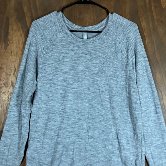 Athleta Womens Sweatshirt Gray Mindset Pullover Modal Blend Stretch Medium - Picture 2 of 12